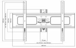 Soporte de pared para TV wm2651 uno para todos - 7312436