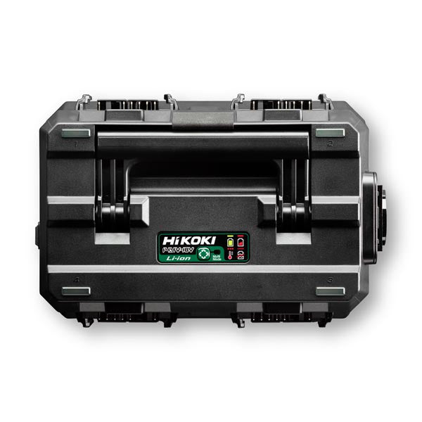 Cargador rápido Hikoki 12-18v para 4 baterías.