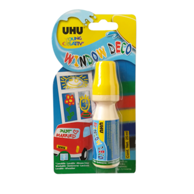 Stick per finestra Uhu giallo 25ml
