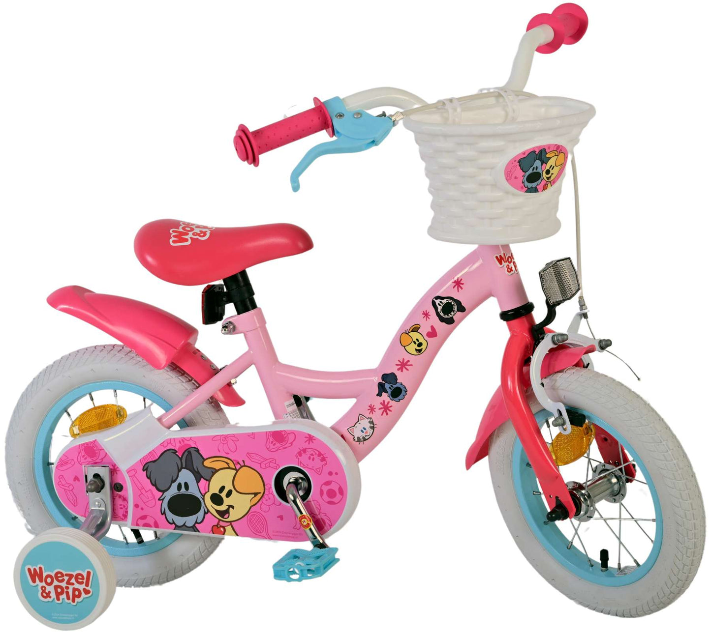 Woezel Pip Pip Bilke's Bike Girls rosa 12 pollici