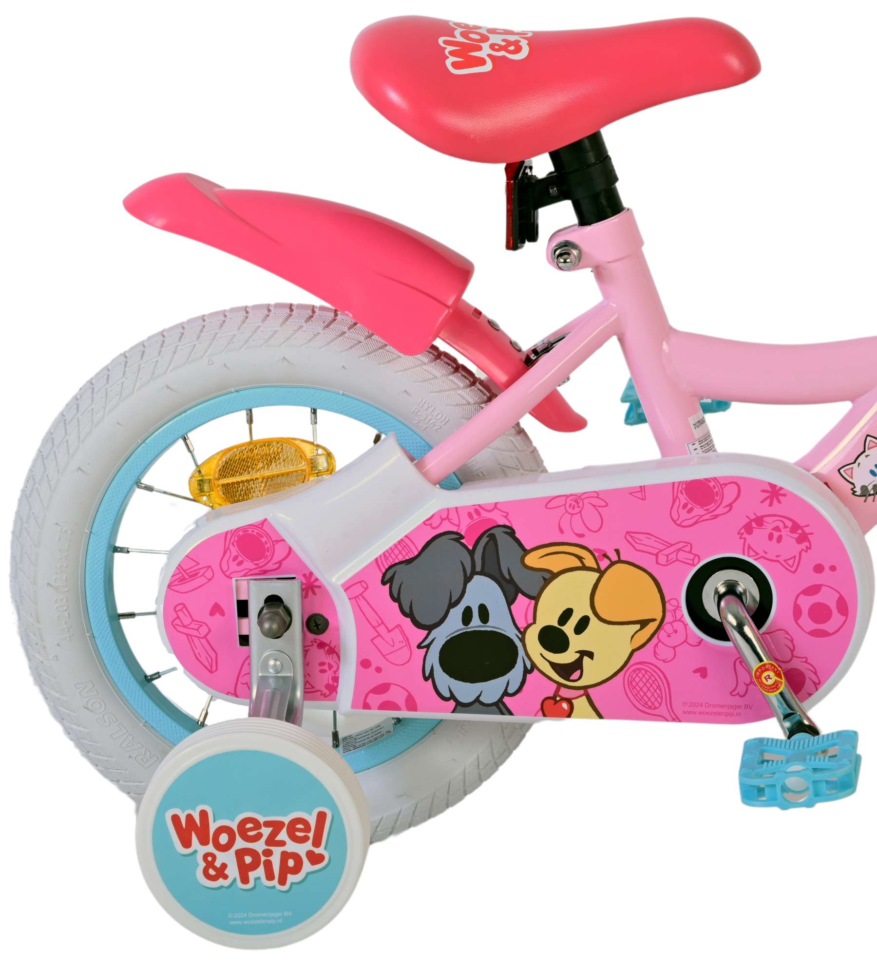 Woezel Pip Pip Pip Cike Children Girls 12 pulgadas Pink