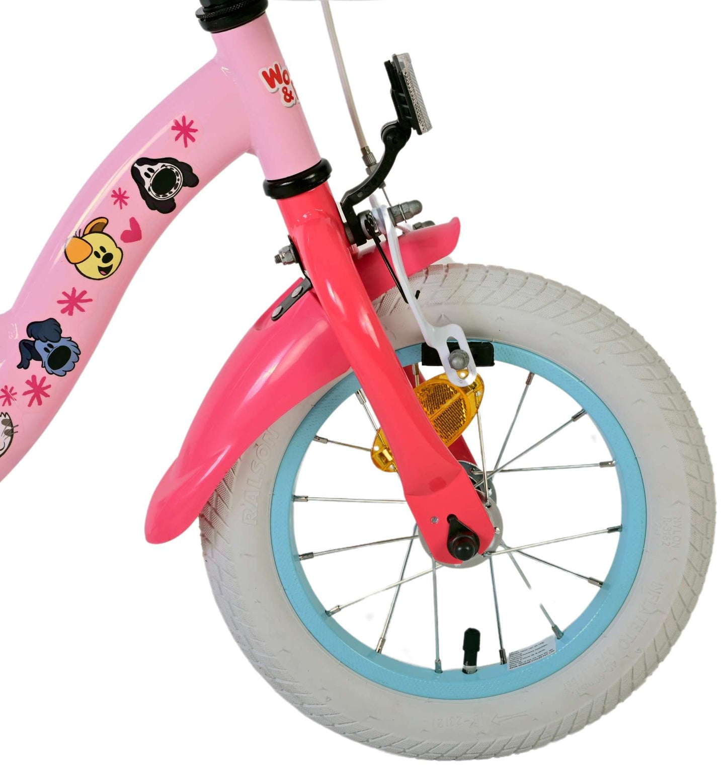Woezel Pip Pip Bilke's Bike Girls rosa 12 pollici