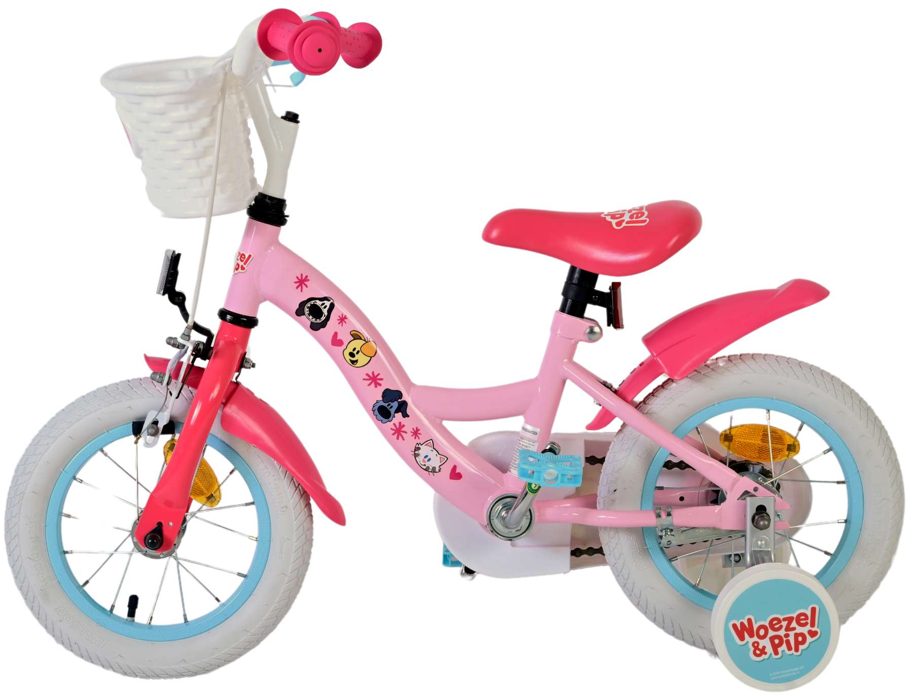 Woezel Pip Pip Pip Cike Children Girls 12 pulgadas Pink