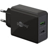 GOOBAY DUAL USB-C PD (entrega de energía) Cargador rápido (30 W)