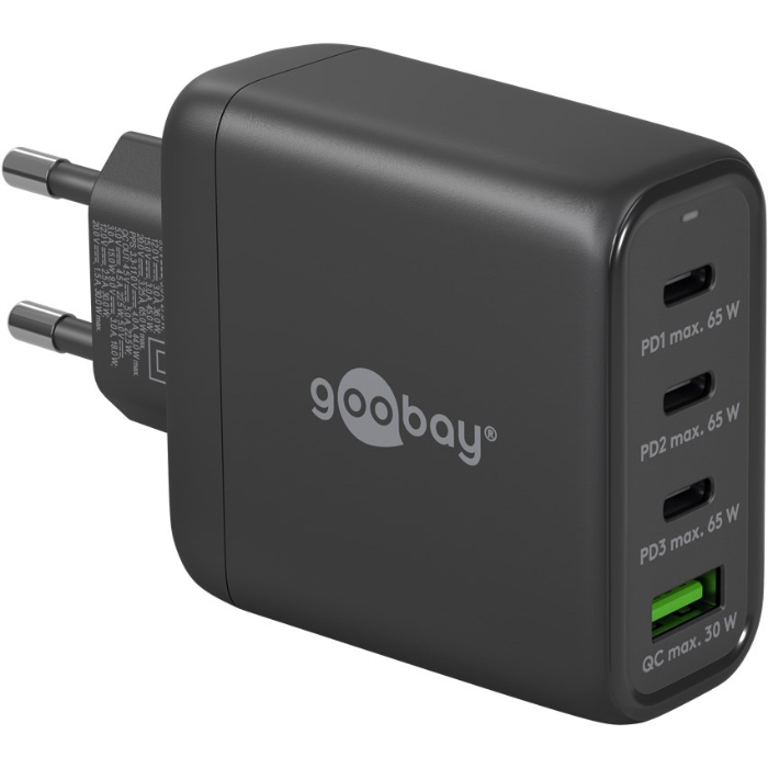 Goobay USB-C PD GAN Multipoort Snellumer (68 W)