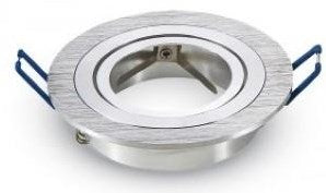 Foco empotrable V-tac orientable redondo 50mm aluminio cepillado 5013364