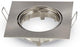 V-tac inbouw spot verstelbaar 50mm vierkant geschuurd staal - 5013328