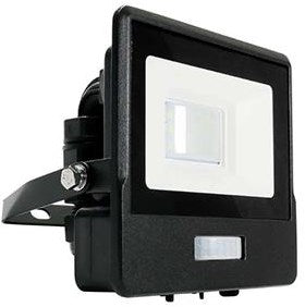 V-tac led bouwlamp | 10w | 3000k | ip65 | met sensor | body zwart - 9335200