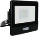 V-tac led bouwlamp 20w 3000k zwart met sensor + kabelinvoer - 9335210