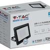 Lampada da cantiere V-tac LED 30w 6500k nera + ingresso cavo - 9332125