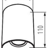 V-tac opbouw downlighter verstelbaar 10w led wit 36gr - 5013480