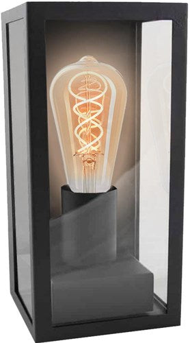 V-tac tuinlamp wandmodel vierkant ip44 24cm zwart 5090300