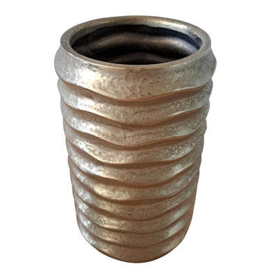 Vaso da fiori Ptmd lodas oro 12x12x20cm