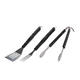 Set di attrezzi per barbecue Vaggan, 3 pezzi, nero