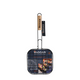 Griglia per hamburger Vaggan barbecue nera 21x21 cm