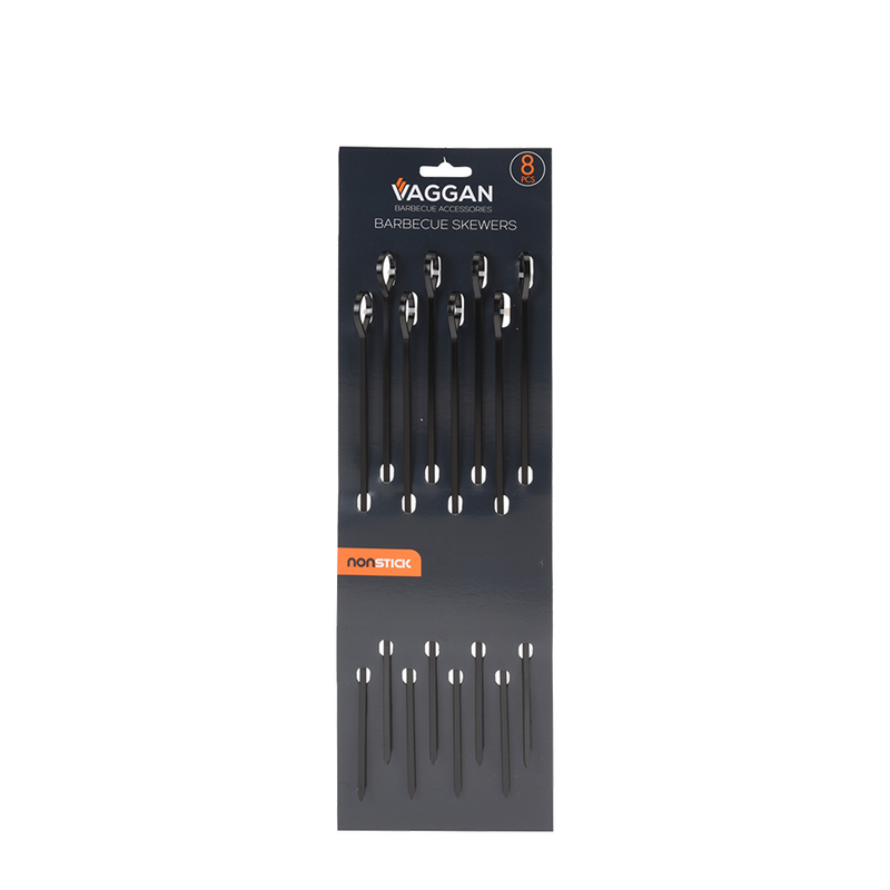 Brochetas de carne para barbacoa Vaggan 31,5cm 8 piezas
