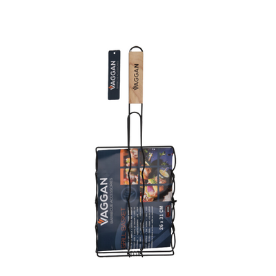 Griglia per salsicce Vaggan barbecue nera 26x31 cm
