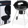 Barbecue a carbone vaggan su ruote Ø 56 cm nero