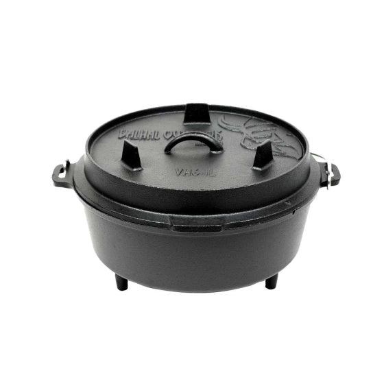 Valhal Dutch Oven Frighing Casher in ghisa senza gambe 8 l