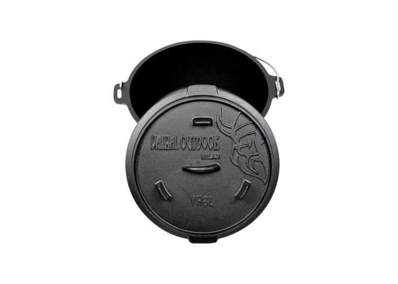 Valhal Dutch Oven Ghisa con gambe all'aperto 8 L