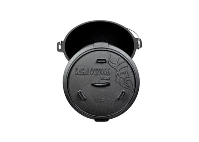 Valhal Dutch Oven Gietijzer met pootjes Outdoor 8 L