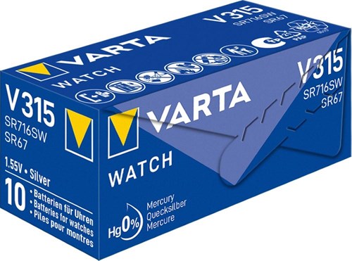 Varta 315 SR67 10 pezzi in scatola