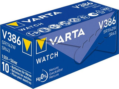 Varta 386 SR42 10 piezas en una caja