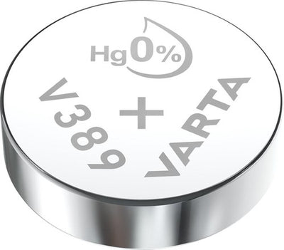 VARTA V389 Knoop Cell Battery Silver