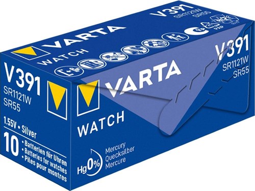 Varta 391 SR55 10 pezzi in una scatola