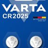 Varta CR2025 Batterías de celda Knoop 2 piezas