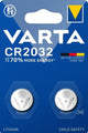 Varta cr2032 lithium knoopcel batterij 3v blister(2) - 3240362