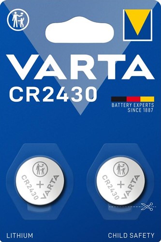 Batteria a bottone al litio Varta cr2430 3v blister (2) - 3240393