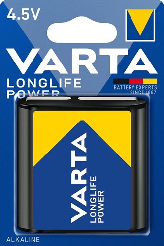 Varta High Energy Alkaline 4.5V 3LR12 Flat Battery Blister 34912