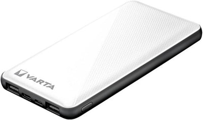 Varta Power Bank 10.000 mA argento + indicazione LED USB e USB-C - 3509010