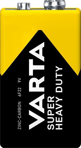 Varta Superlife 9V. Carbonio di zinco. per unità. (Pacchetto sospeso)