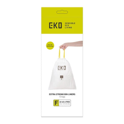 Sacca di scarto Eko Eko Tipo F 40-60 litri rotoli con 12 borse per rifiuti