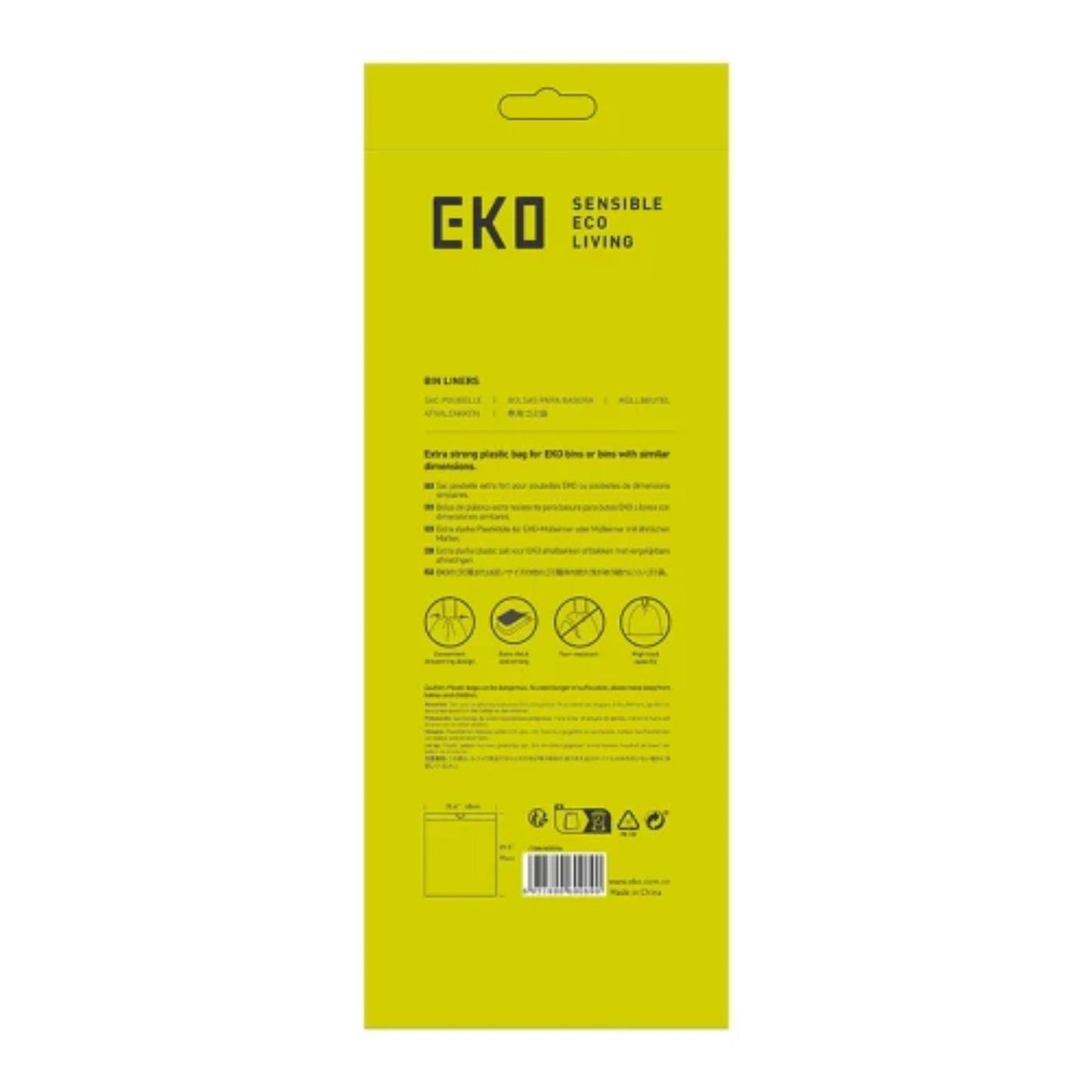 Bolsa de residuos Eko Eko Tipo F 40-60 litros Rollo con 12 bolsas de desecho