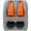 Abrazadera de soldadura Wago 2 veces 0,14-4,0qmm fija flexible | 50 piezas