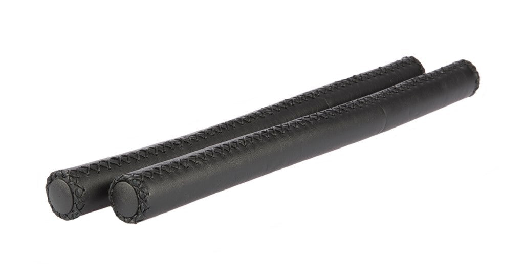 puños manillar cuero 40 cm Ø22,2 mm negro por juego