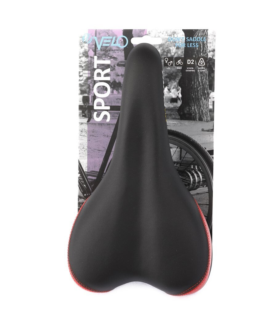 Sella Velo Plush Sport VL-3011 nera rossa