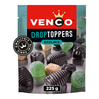 Venco drop toppers bolsa de mezcla para la garganta (10x 225 g)