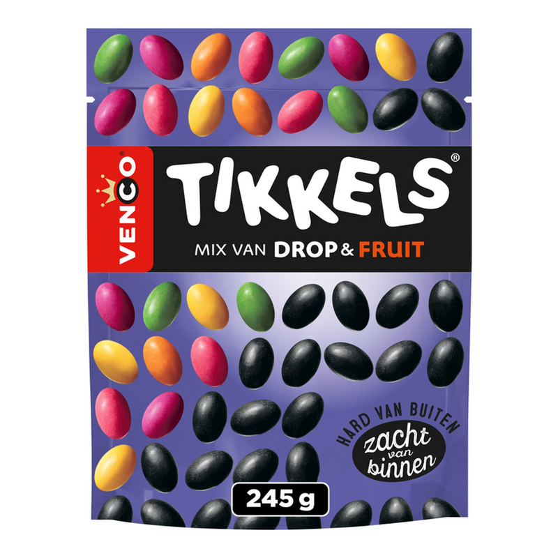 Busta di frutta alla liquirizia Venco Tikkels (10x 245g)