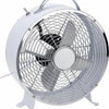 Excelente ventilador de mesa eléctrico ø26cm 25w blanco 2 velocidades.