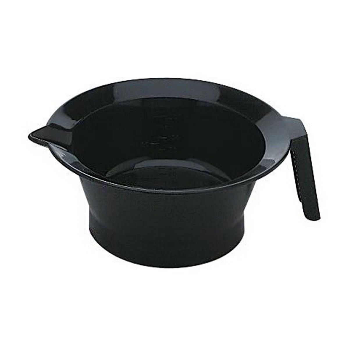 Peluqueros delanteros pinta cuenco negro con mango