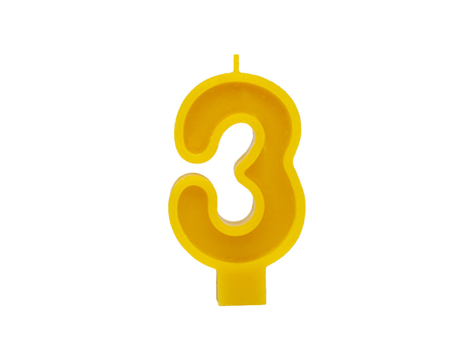 Candela di compleanno di kalina numero 3