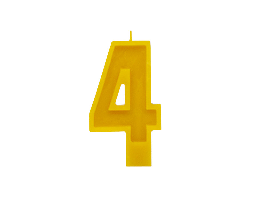 Candela di compleanno di kalina numero 4