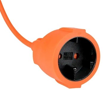 Prolunga | pvc | arancione | 2x1,5qmm | 20m| tecnica