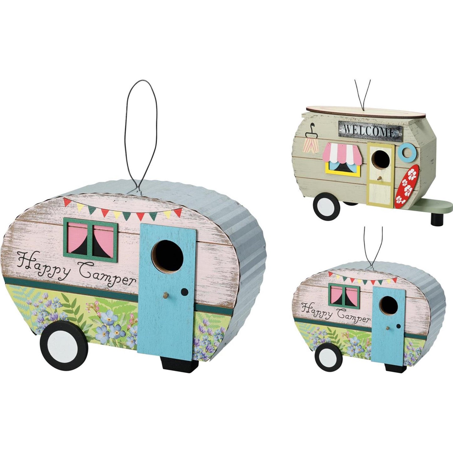 Casa estilo pajarera caravana 24x9x17cm