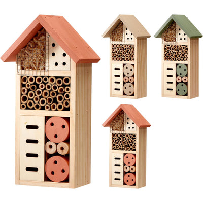 Hotel per insetti da giardino professionale 13x8,5x26 cm