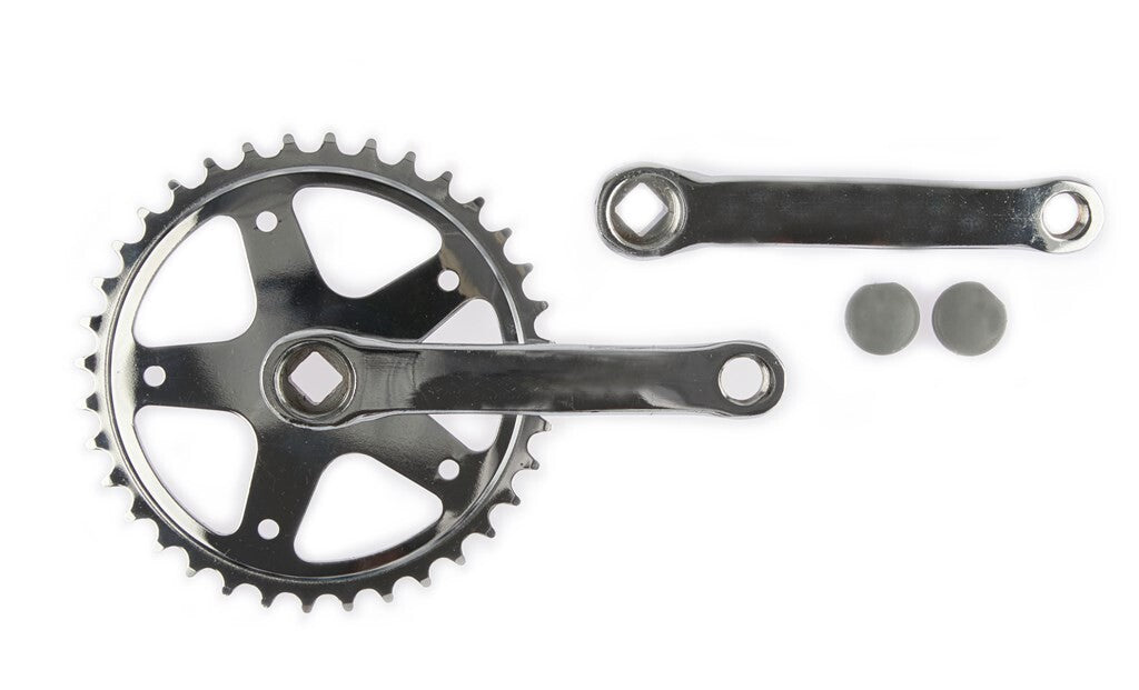 Vinty Crank Set 36T. Spieless 130mm 1 8 argento